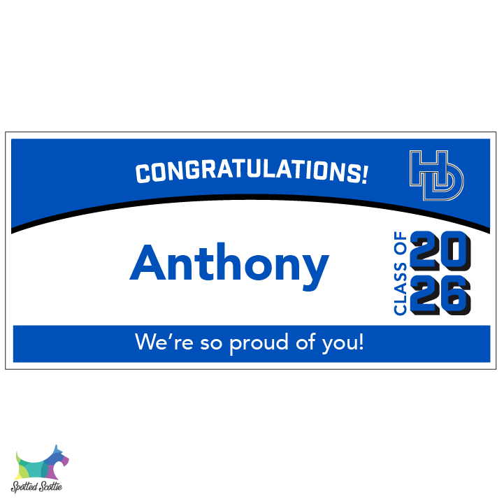 Graduation banner - design D