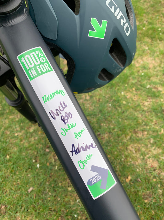 Pelotonia 2025 bike sticker