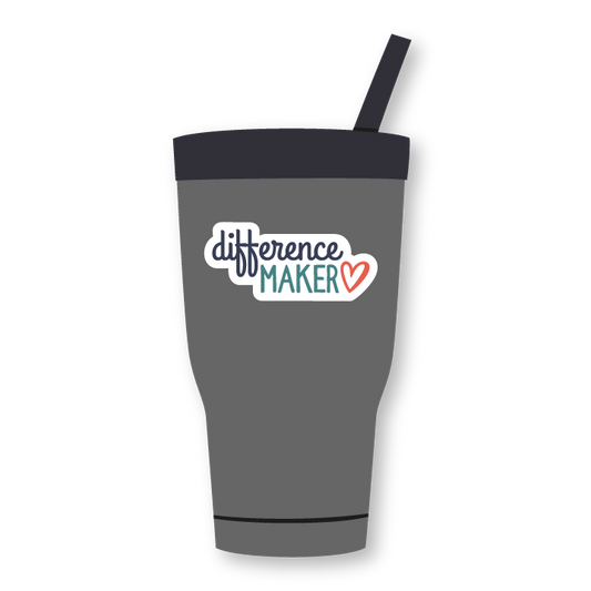 Difference maker sticker