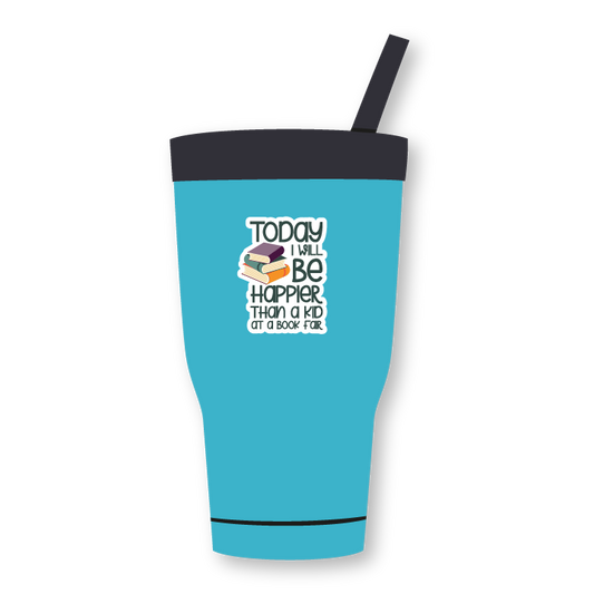 Today I will be happier than a kid at the book fair