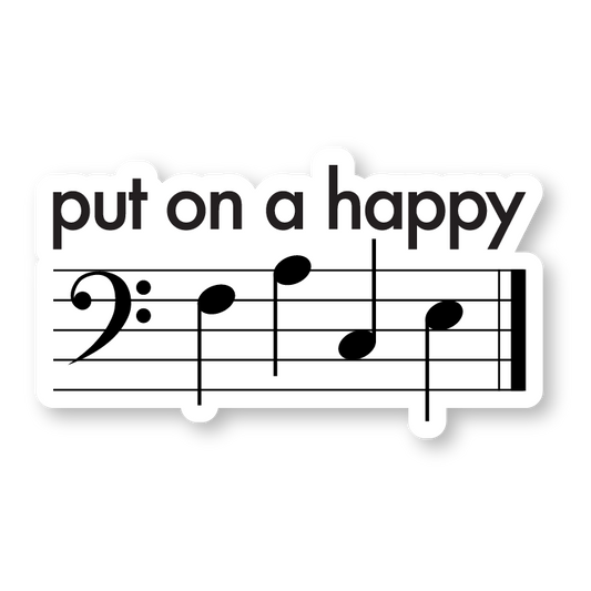 Put on a happy FACE sticker
