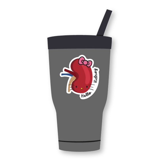 Hello kidney sticker