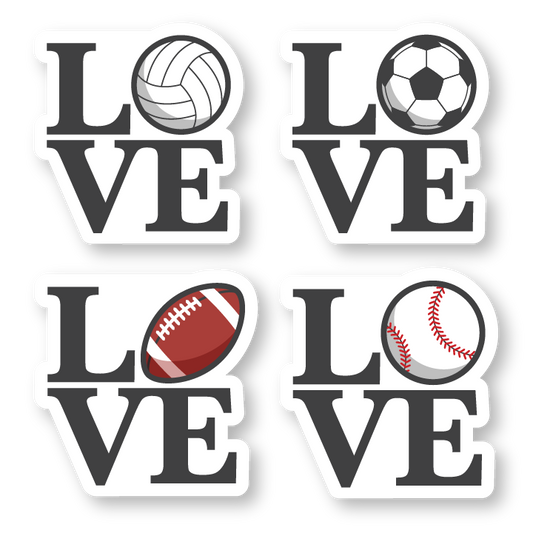 Love sports sticker