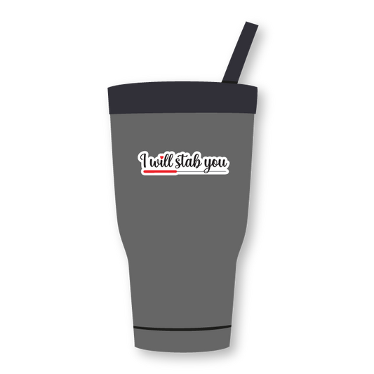 I will stab you sticker (acupuncture)