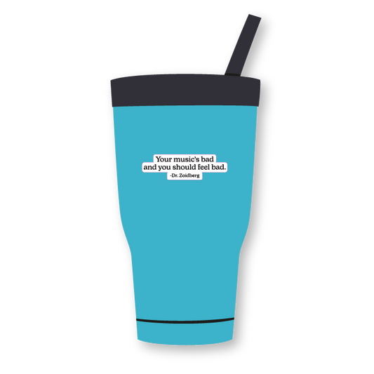 Your music's bad Zoidberg sticker