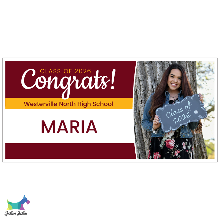 Graduation banner - design B