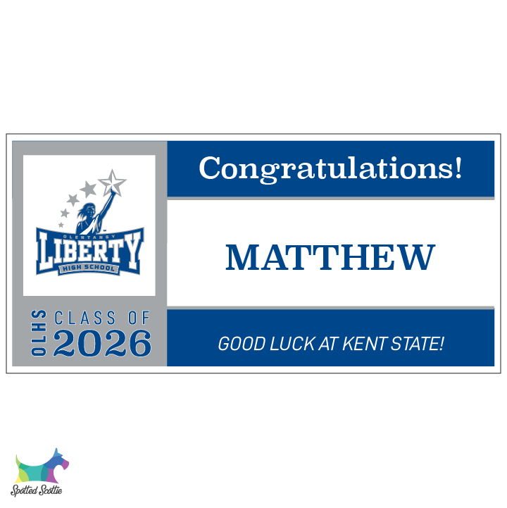 Graduation banner - design F