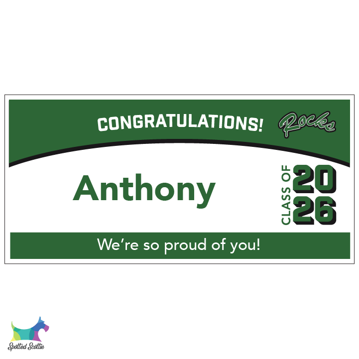 Graduation banner - design D