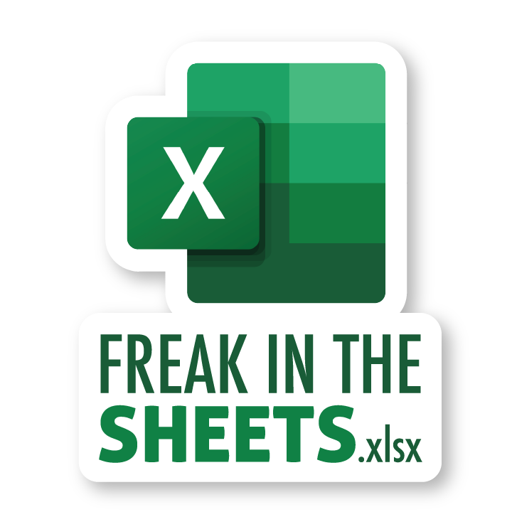 Freak in the sheets sticker