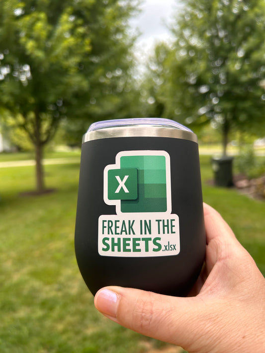 Freak in the sheets sticker