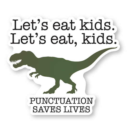 Let's eat kids sticker