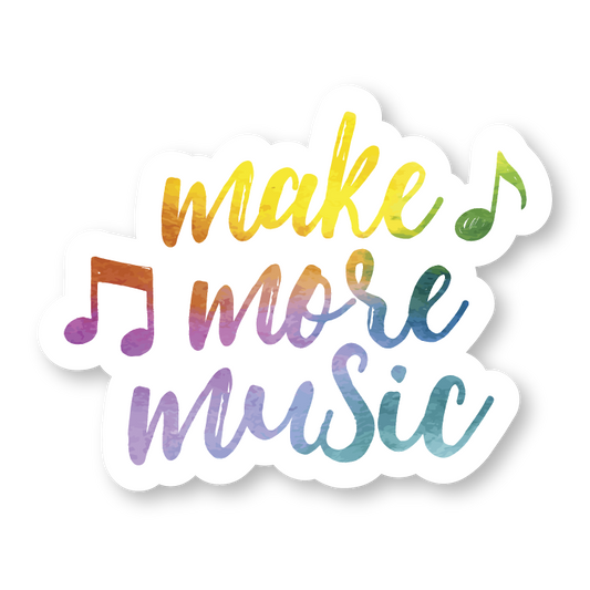 Make more music sticker